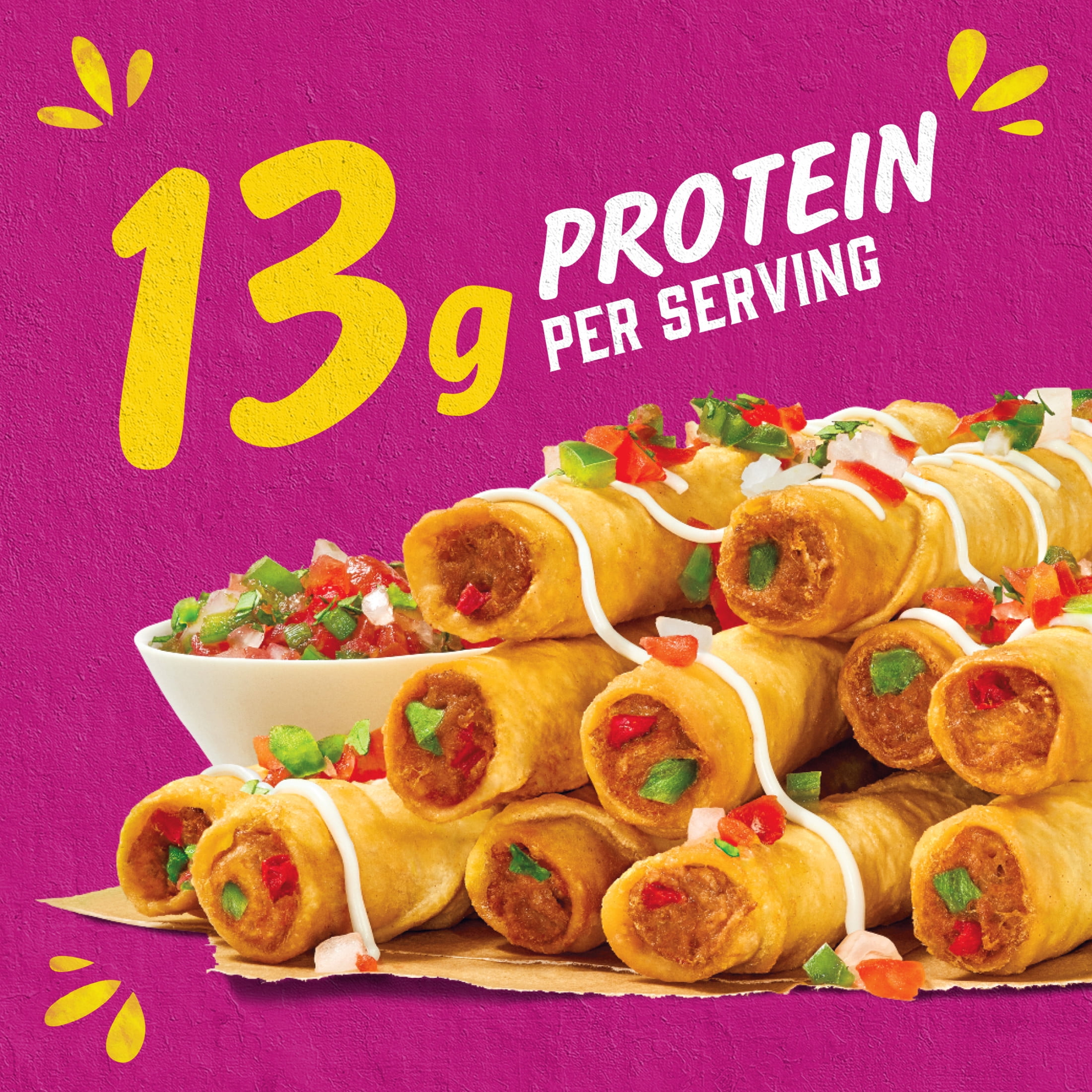 Delimex Beef & Cheese Taquitos Frozen Snacks, 40 Count Box