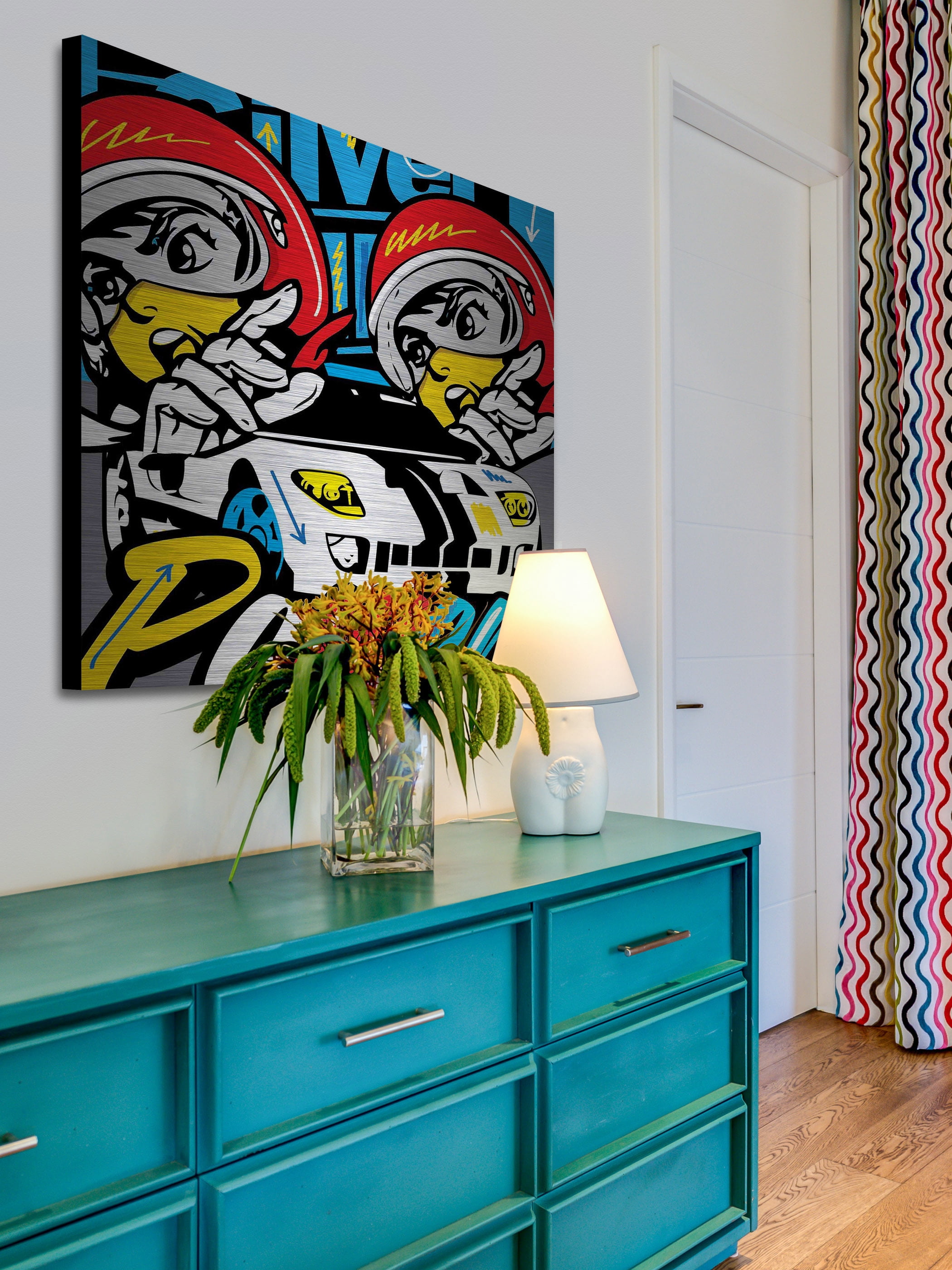 "Power" Painting Print on Brushed Aluminum
