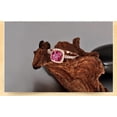 thumbnail image 4 of 1.50 Carat Cushion cut Ruby and Diamond Engagement Ring Rose Gold, 4 of 4