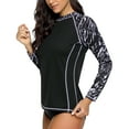 thumbnail image 3 of Alove Women's Long Sleeve Rash Guard Top Surfing Swim Shirt UPF 50+, 3 of 5