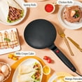 thumbnail image 6 of Instant 8" Electric Crepe Maker Quick Heat, Nonstick Portable Pancake Griddle With Automatic Temperature Control, Diy Breakfast Appliance For Crepes, Tortillas, Brunch, Home Kitchen (Yellow), 6 of 7