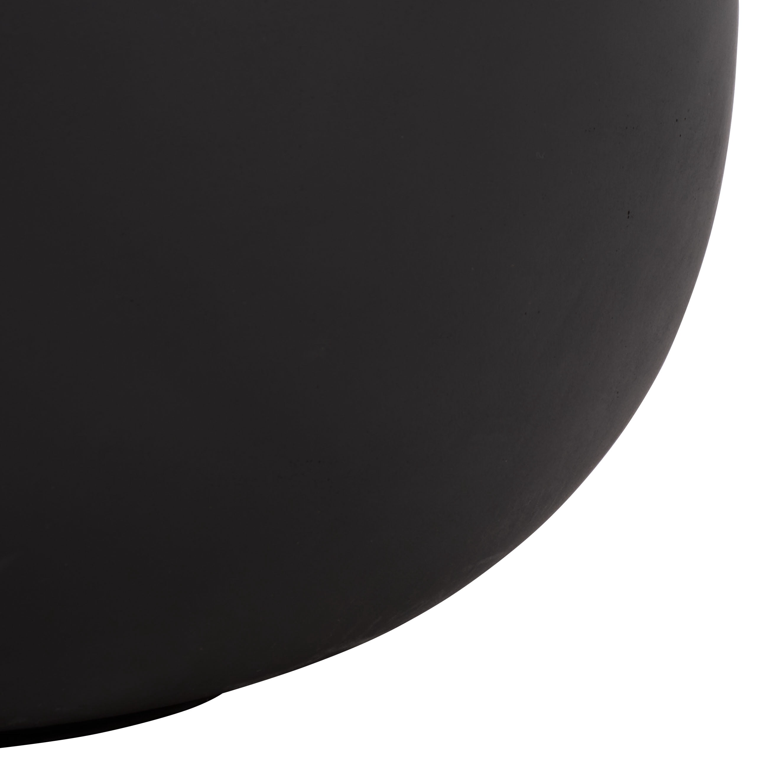 Safavieh 18.1" x 18.1" x 23.6" Round Black Fiberstone Plant Pot