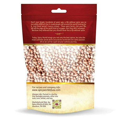 Spicy World Peanuts, Raw Whole With Skin (Uncooked, Unsalted) 4 Pound (64oz) ~ All Natural USA Grown Red Skin