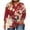 A05_Red, variant on Yghzkop Plus Size Tops for Women Summer V Neck 3/4 Sleeve Floral Print T-Shirt Casual Loose Blouse Fashion Solid Color Tunic Tees Shirts