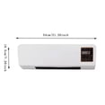 thumbnail image 2 of Oliegs Heated Blanket Heating Machine Mini Wall Mounted Heating Ventilation Fan Portable Intelligent Heating Machine Heater Combination With Digital Display Screen And Remote Control Chocolate, 2 of 3
