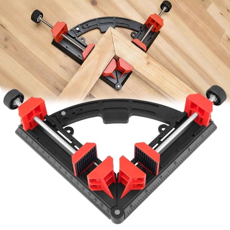 Multi Angle Corner Clamps, Adjustable 30–90° Right Angle Measuring & Cutting Tool for Woodworking, Frames, and Cabinets