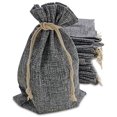 thumbnail image 1 of 50 bolsas de arpillera gris con cordón Supply Friend, 18 x 25 cm, 1 of 3