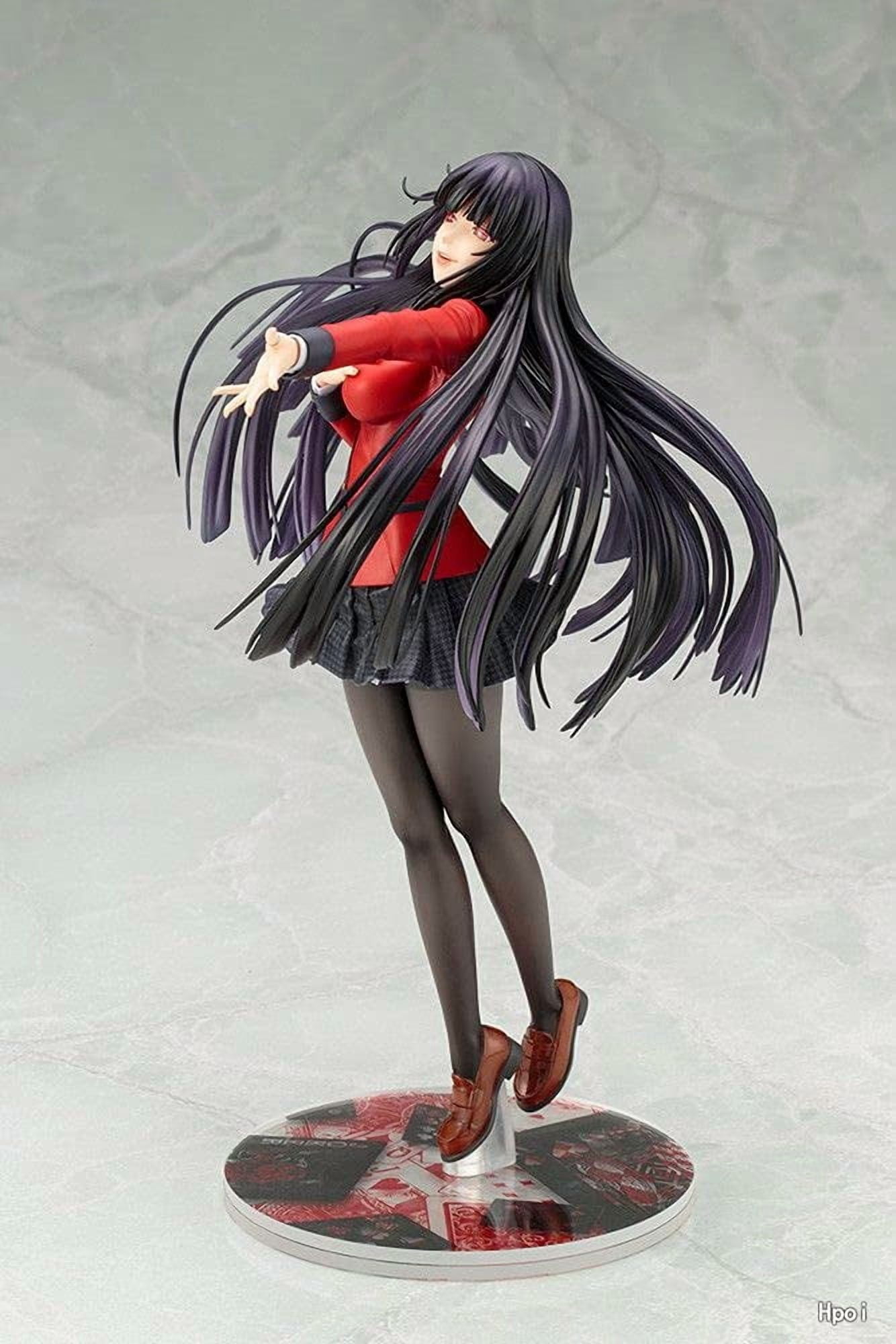 Tavanan Japanese Anime Action Figures, Adult PVC Action Figures, Kakegurui - Jabami Yumeko 1/8 Standing Posture PVC Hand Model Doll Ornaments Birthday Gift Beautiful Anime Figure