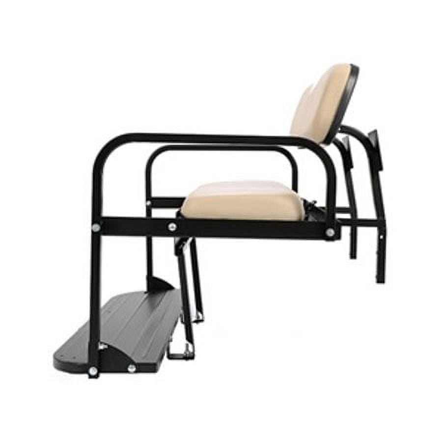 Kojem Golf Cart Flip Folding Rear Back Seat Kit for EZGO Marathon Pre-1994 Tan