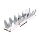 thumbnail image 3 of Stainless Steel Taco Stand Set | Pancake Corn Roll Holder | Multi-Frame Durable Crepe Tortilla Tray | Wear Resistant Easy Clean | Side Handle | Holds 5-6 Shells | 2 Pack | 13.39 x 2.60 x 1.89 in, 3 of 9