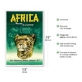 thumbnail image 2 of Africa by Clipper - African Cheetah - Vintage Airline Travel Poster c.1950 - Master Art Print (Unframed) 13in x 19in, 2 of 4