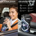 thumbnail image 5 of 30oz Wednesday Girl Stainless Steel Tumbler with Lid and Straw,Wednesday Stuff Merchandise Spill Proof Travel Cup Double Wall Vacuum Insulated Coffee Mug with Top Handle Black, 5 of 7
