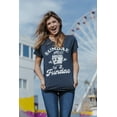 thumbnail image 2 of Womens Funny T Shirts Sundae Fundae Sarcastic Ice Cream Graphic Tee for Ladies (Heather Navy - Sundae Fundae) - M, 2 of 3