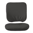 thumbnail image 2 of 2 fundas lavables y elásticas para silla de oficina, protector de asiento antipolvo para silla de ordenador. Conjunto gris oscuro, 2 of 9