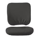 thumbnail image 2 of 2 fundas de asiento de oficina de poliéster lavables, protector de silla con cierre de seguridad. Conjunto gris oscuro, 2 of 9