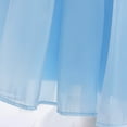 thumbnail image 6 of Penkiiy Toddler Girls Net Yarn Mesh Bow Ruffles Birthday Party Gown Long Dresses 8-9 Years Light Blue, 6 of 9
