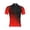 Red a1, variant on Mens Stand Up Collar Cycling Jersey Plus Size Full Zip up Short Sleeve Graphic Tees Breathable Slim&nbsp;Fitted Workout Tops S-5XL