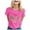 Pink, variant on TSADFHJI Chiffon Tops for Women Elegant Womens Printed Short Sleeve O Neck T Shirt Top Blouse Xxxxl Navy
