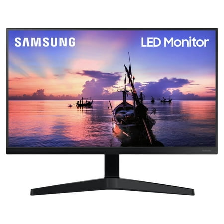 Samsung - 24" T350 Series IPS FHD, AMD FreeSync Monitor (VESA, HDMI, VGA) - Dark Blue Gray
