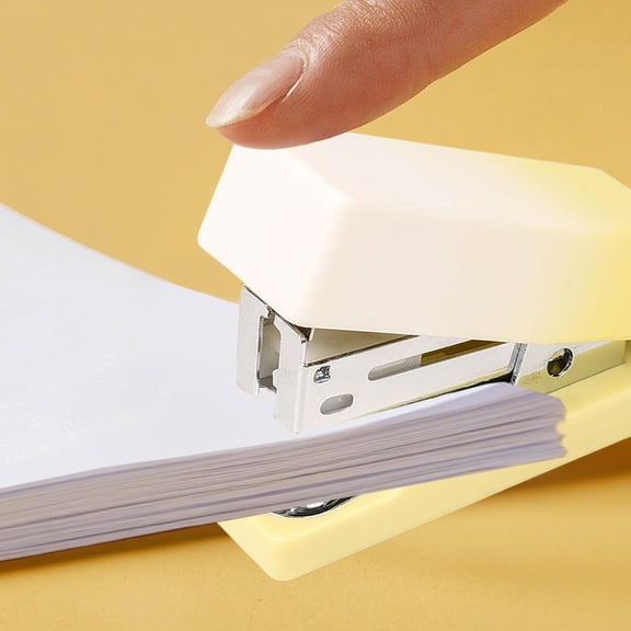 Eolstice Miniature Desktop Stapler Set, Includes Standard Staples Refill, Compact Paper Fastener for Office Sch-ool Desk
