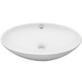 thumbnail image 3 of Novatto BIANCO UOVO TP-V07W Glossy White porcelain Oval Vessel Sink with Overflow, 3 of 4