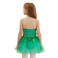 thumbnail image 2 of YiZYiF Girls Green Fairy Elf Dress Sleeveless Shiny Sequins Ballet Leotard Tutu Dress Skating Bodysuit Green 16, 2 of 7
