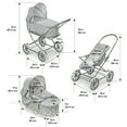 thumbnail image 6 of Just Like Mommy 3-in-1 Doll Pram/Carrier/Stroller - Gray/Polka Dots, 6 of 12