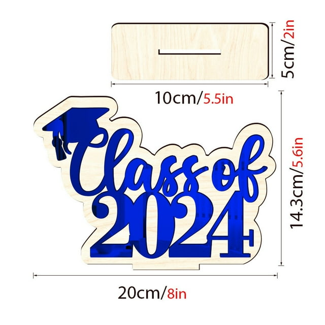 Solar Lights 2024 Graduation Season Wooden Stand Celebrating Graduation Home Furnishings