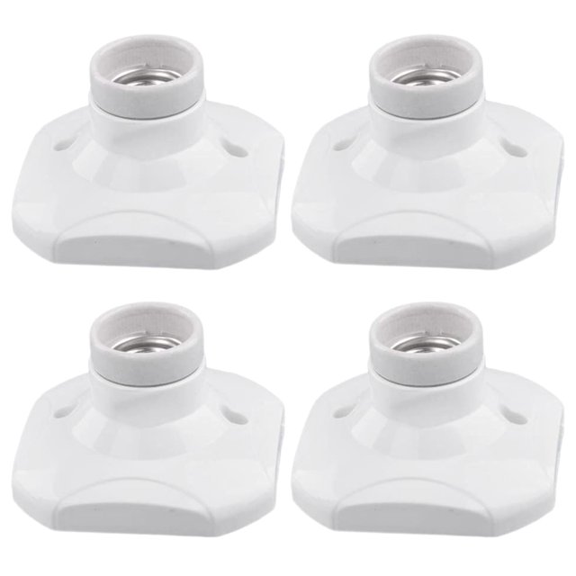 unids/set E27 lámpara de techo de pared portalámparas Bases redondas para bombillas de lámpara E27