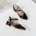thumbnail image 4 of hengsof Girl's Rhinestone High Heel Sandals Fashion Sparkly Dress Shoes Suitable for Children Aged 4-12 Perfect for Parties and Weddings, 4 of 6