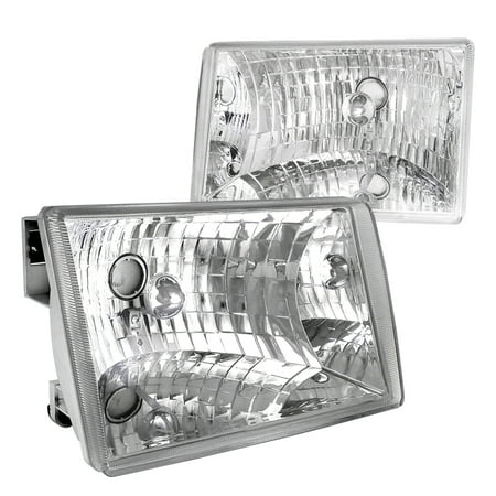 - Spec-D Tuning 1993-1998 Jeep Grand Cherokee Crystal Clear Headlights Lamp 93 94 95 96 97 98 (Left + Right)