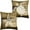 Sea Turtle-1, variant on Starfish Sea Turtle Pillow Case Brown Beach Theme Throw Pillows Cover 18x18 Modern Coastal Pillow Covers for Patio Furniture Living Room Sofa Couch, Set of 2