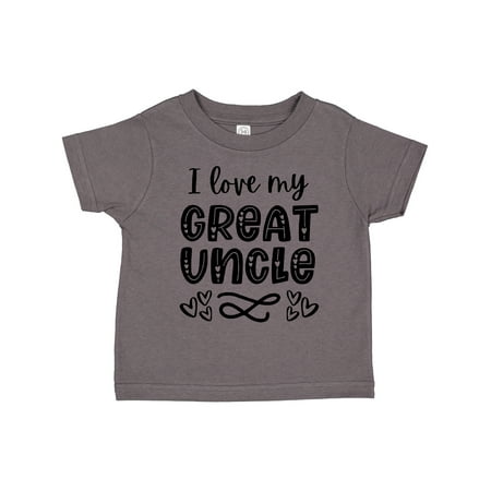

Inktastic I Love My Great Uncle with Hearts Gift Toddler Boy or Toddler Girl T-Shirt