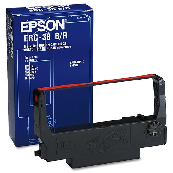 Epson ERC-38BR Black/Red Ribbon TMU/TM/IT (ERC-38BR)