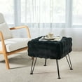 thumbnail image 5 of Home Soft Things Bubble Textured Stool Ottoman - Black - 17'' x 17'' x 17'', 5 of 7