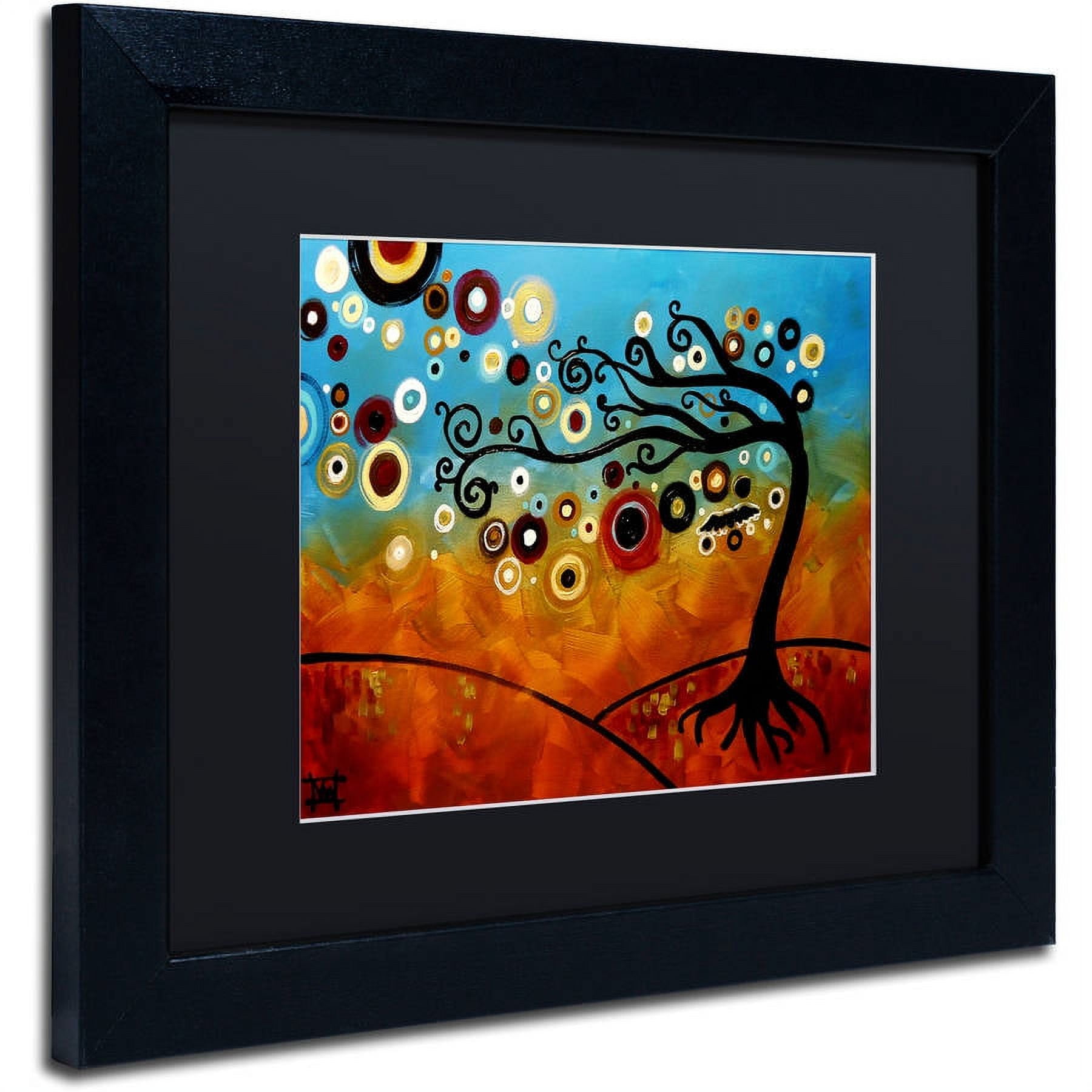 Trademark Fine Art "144" Canvas Art by Natasha Wescoat, Black Matte, Black Frame