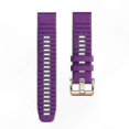 thumbnail image 2 of Rose Gold Striped Silicone QuickFit Band for 20mm Fitness Trackers, 2 of 2