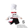thumbnail image 2 of Dog Chef Halloween Costume - Halloween Scary Dog Costume with Knife and Hat, Pet Cosplay Outfit with Arms, Trimmable Hook & Loop Fastener for Fitting Small Medium Large Dogs, 2 of 7
