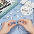 thumbnail image 3 of 2 Styles Diffuser Oil Pendant Essential Oil Necklace with 26Pcs Natural Lava Rock Pads Perfume Scent Diffuser Necklace Pendants Jewelry Gift for Woman Mother Present, 3 of 7