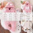 thumbnail image 4 of Gubotare Snow Suit for Toddler Girls Newborn Baby Fleece Jumpsuit Girls Boys Winter Hooded Coverall Romper Cute Baby Snowsuit Clothes 2T 3T (Red,2-3 Years), 4 of 9
