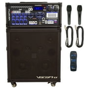 VOCOPRO 200W 4-Channel Multi-Format Portable P.A. System with Digital Recorder | CHAMPION-REC BASIC