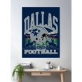thumbnail image 2 of Copy Of Dallas Football - Vintage Gridiron Legacy Poster Wall Art, Modern Wall Decor For Living Room Bedroom, 16x24 UNFRAMED, 2 of 3