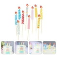 thumbnail image 1 of Minkissy 50Pcs Paper Candle Decoration Assorted Color Cake Insert Party Atmosphere 6.1x0.5in, 1 of 8