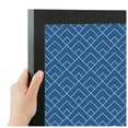 thumbnail image 4 of PinPix ArtToFrames 22x34 Custom Cork Bulletin Board Peaks Modern Pattern Navy   Poster Board Has a Fabric Style Canvas Finish, Framed in Satin Black (PinPix-1796), 4 of 6