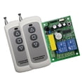 thumbnail image 4 of 10A 2CH transmisor de interruptor de telemando inalámbrico con receptor para de cochera, automóviles, luces super delgado Gloria Interruptor de control remoto, 4 of 5