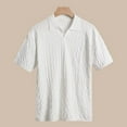 thumbnail image 2 of Mens Shirts Short Sleeve Summer Lapel Breezy Half Sleeve Breathable Casual Sweater Button Down Shirt Sizes XXL, 2 of 7