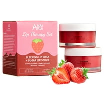 ANAiRUi Stunning Color Hydrating Frost Lip Sleeping Masks with Vitamin C, Strawberries