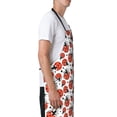 thumbnail image 3 of Pofeuu Red Ladybugs Print Waterproof Apron with Pockets Adjustable Cooking Aprons Kitchen Bib for Baking Household Cleaning, 3 of 8