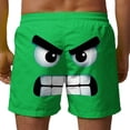 thumbnail image 4 of Pantalones Cortos de Cintura Elástica Divertidos Impresos Casuales de Baño con Bolsillos de Verano Seco Rápido, Pantalones Cortos Casuales de los Hombres, 4 of 5
