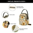thumbnail image 4 of FORMRS Crossbody Bag for Women Quilted Travel Shoulder Cell Phone Purse with Chain Strap Handbag, Watercolor Sunflowers, 4 of 7